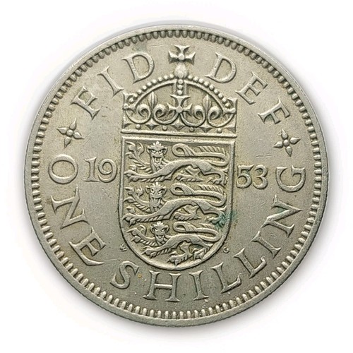 1953 shilling coin - 1, –