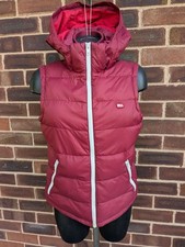 Jack Wills Size 12 Red Down Feather Filled Puffer Quilted Gilet Body warmer