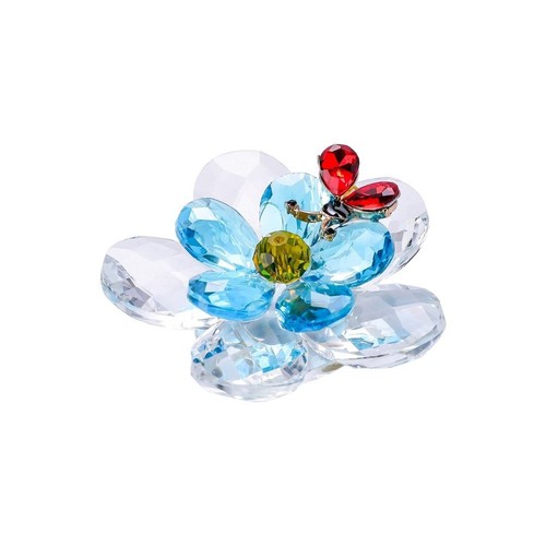 Crystal flower with insect - crystal,