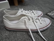 White Dainty Converse New Size