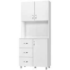 Homcom kitchen storage cabinet - storage,