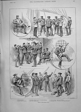 Old 1891 Music Royal Navy Jack Japanese Banjo Trovatore Band Corvette Victorian