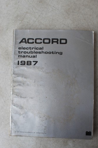 Orig factory 1987 honda accord - 1987,