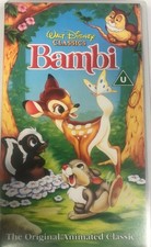 Walt Disney Classics — Bambi (VHS Tape 1994) Vintage Collectible Free P & P