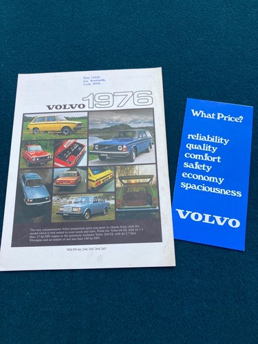 Volvo range brochure set - range,