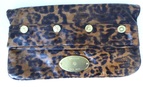 Mulberry clutch bag leopard - mulberry,