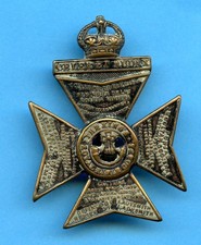 THE  KINGS ROYAL RIFLE CORPS  REGIMENT  CAP BADGE