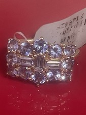 AAA Tanzanite 9k Yellow Gold