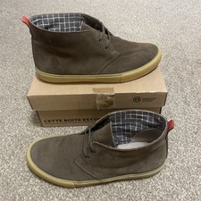 Mens Clarks Originals Desert Vulc Brown Suede boots UK 10 G VGC