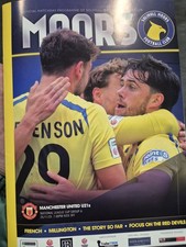 Solihull Moors vs Man Manchester United Utd 2025 EFL Trophy Match Programme 