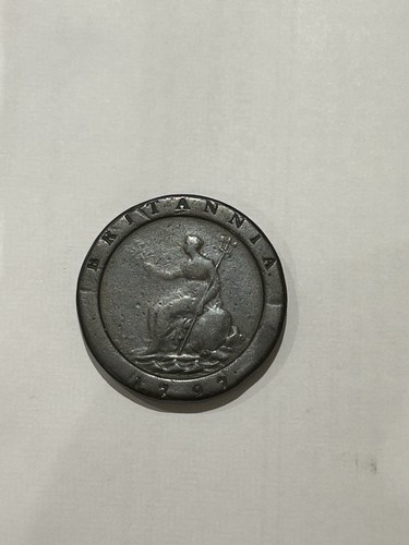 1797 cartwheel twopence - cartwheel, copper