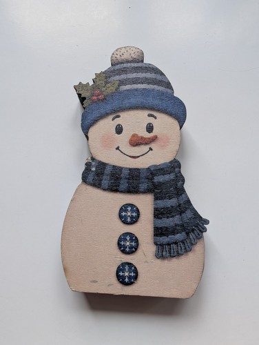 Wooden snowman christmas - snowman,