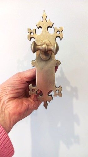 Antique bell pull - brass,