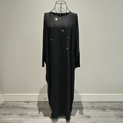 Diamante batwing style abaya - batwing,