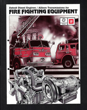 DETROIT DIESEL ENGINES/ALLISON TRANSMISSIONS FIRE FIGHTING 4 PAGE BROCHURE 4/81