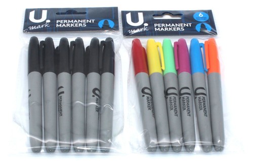 Permanent marker pens - marker, black