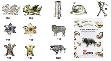Wales welsh pewter - lapel, pin
