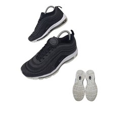 swarovski nike air max 97 lx  black trainers size uk 6 sports shoe 927508-070