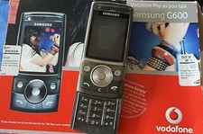 Retro 2000s Samsung SGH-G600 - Black - (Vodafone) Slider Phone w/ Original Box