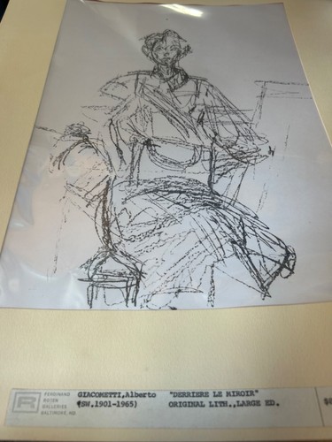 Original giacometti lithograph - giacometti,
