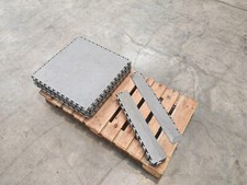 Smooth Interlocking Garage Flooring Tiles with ramp and corner ramp light grey