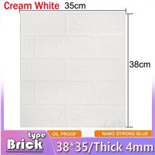 3D Foam Tile Brick Wall