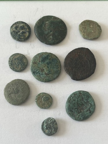 Ancient greek coins lot 10 - greek,
