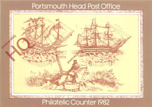 Postcard portsmouth head post - postcard-:portsmouth,