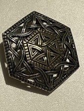 Vintage MIRACLE 6 Sided Brooch