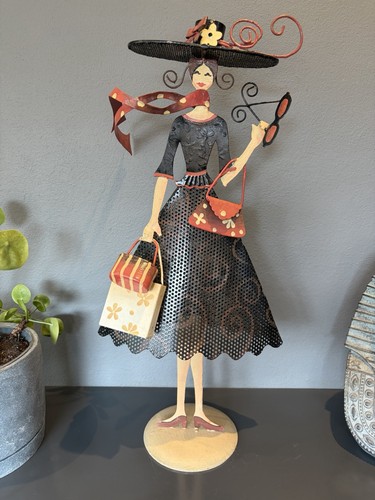 Lady vintage candlestick - lady,