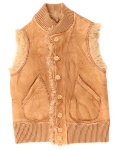 Vintage womens shearling gilet - vintage,