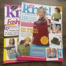 2 X Lets Knit Magazines VGC