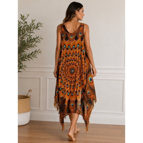 Peacock print cover - print,