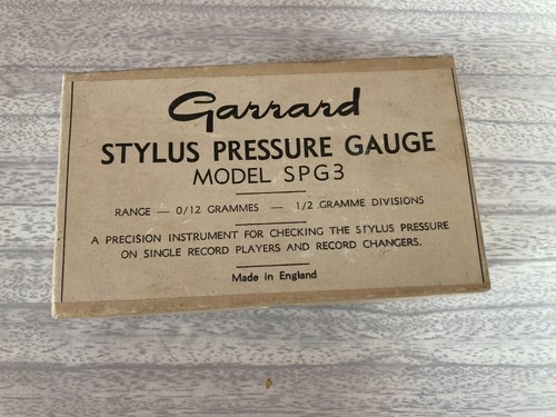 Garrard stylus pressure gauge - pressure,