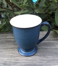 Denby Boston Blue Footed Mug Discontinued, Shallow Chip On Foot, In Good Cond.