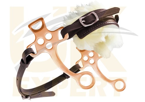 Rosegold bitless bridle - rosegold,