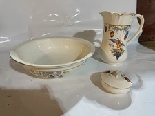 Antique  Large Jug And Bowl