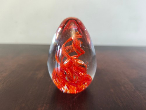 Vintage art glass paperweight - vintage,