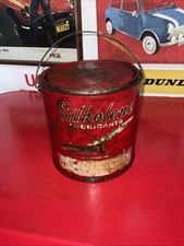 Rare Vintage Silkolene Lubricants Concorde Can Automobilia Oil Tin Can Half Full