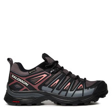 SALOMON Womens Black & Pink X Ultra Pioneer GTX Hiking Shoes UK 5 BRAND NEW