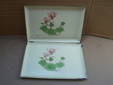 Two Vintage Otagiri  Rectangular Melamine Sushi Serving Dishes, Made In Japan