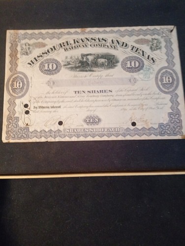 Railway share certificate - share,