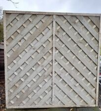Fence panels 6x6 Foot* X 2 *Lattice  Weave Style*