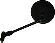 Left Mirror, Black Round For