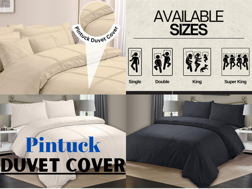 Pintuck duvet cover with - duvet,