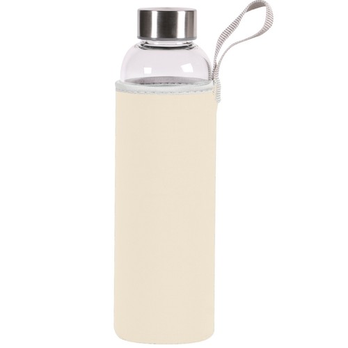 Glass water bottle 550ml - glass,