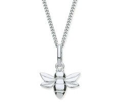 Sterling Silver BUMBLE BEE Pendant / Necklace + 18 inch chain