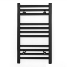 Clearance! 400x600 Black Towel Rail Radiator | Bathroom Heating NDR01