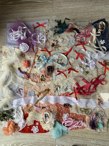 Craft fabric scraps job lot - fabric,