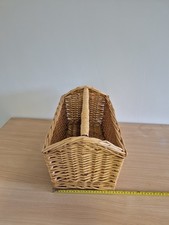 Vintage Wicker Magazine Rack
